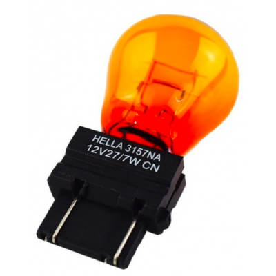 FOCO HELLA 3157 PELLIZCO GRANDE ÁMBAR CAJA 10PZ