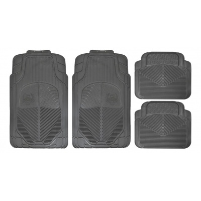 TAPETE DIAMANTE 315 NEGRO 4PZ JUEGO