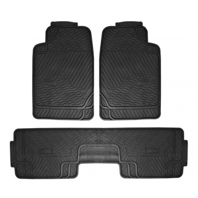 TAPETE 3PZ NEGRO USO RUDO AMPLIO JUEGO