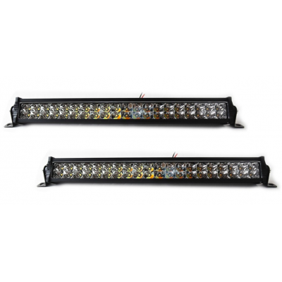 BARRA 40 LED ÁMBAR/BLANCO CON ESTROBO PAR